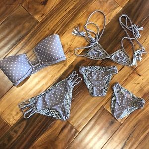 Lot of 5 pieces, Acacia Polka dot mom & honey